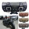 New Motorcycle Saddlebags PU Leather Front Fork Tail Tool Bag Luggage For Harley Chopper Bobber Cruiser Sportster XL 883 1200