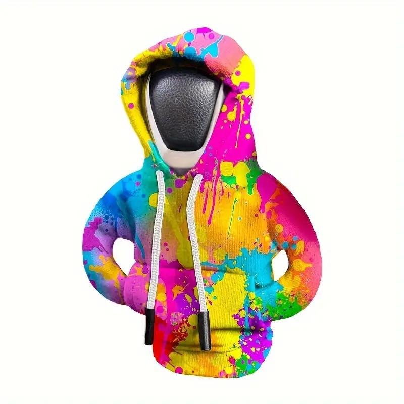 Car Gear Shift Hoodie Decoration Funny Gear Shift Cover Mini Universal Shift Knob Hoodie Cover for Car Interior Accessories Gift