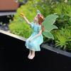 Handheld Butterfly Flower Fairy Resin Ornament: Micro Landscape Pot Decoration