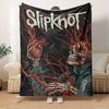 1 шт. Фланелевое одеяло Slipknot, Готическое, Темное искусство Легкое, Мягкое для Всех Сезонов, Идеально для Дивана, Офиса, Кровати, Путешествий, Кемпинга Плед68