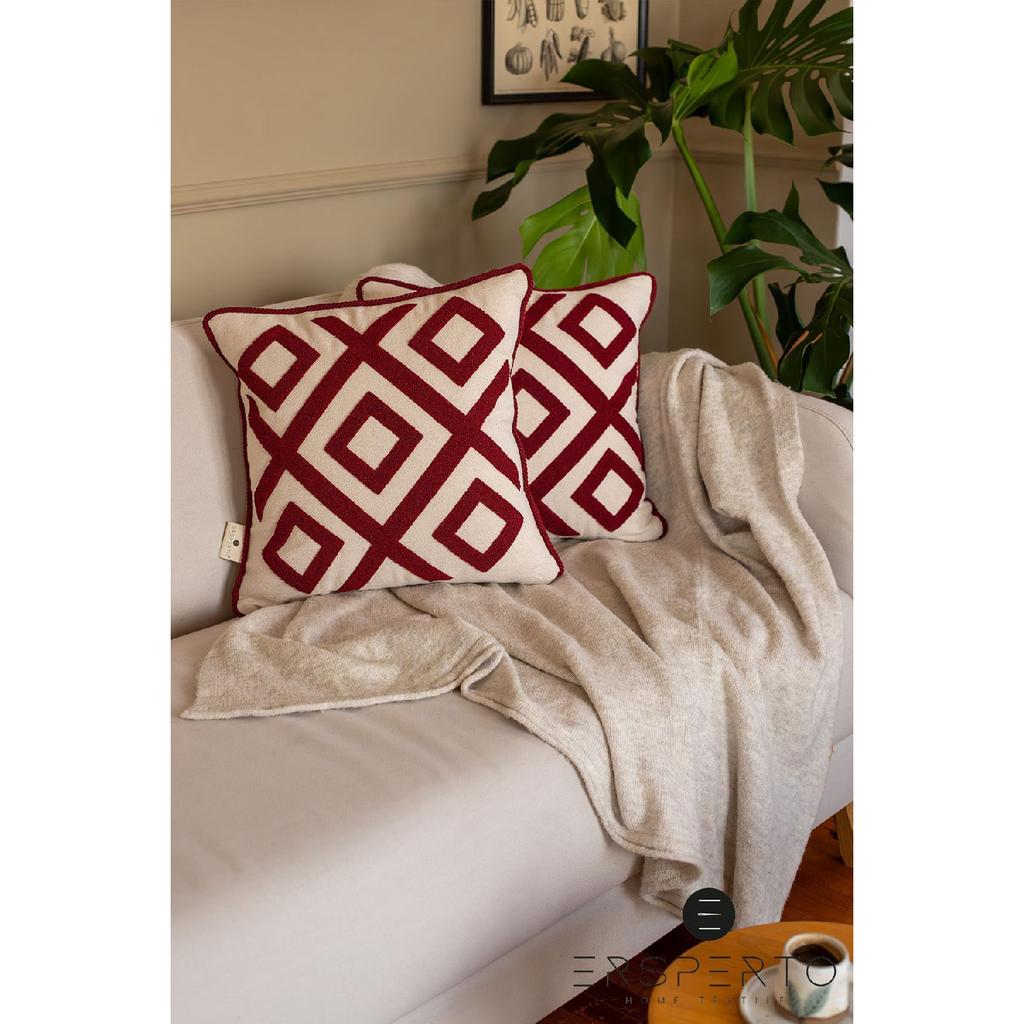 Декоративная льняная наволочка наволочка 43х43см 2 шт.