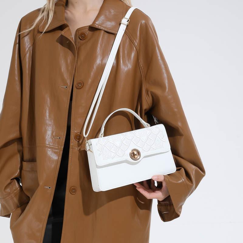 Женская сумка с замком, новая женская сумочка с принтом, повседневная сумка через плечо в иностранном стиле