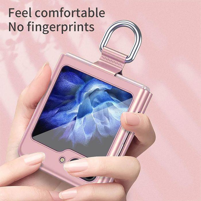 Coque de Protection - BOOLING - pour Samsung Galaxy Z Flip 7 FE - Rigide - Anti-Rayures - Rose