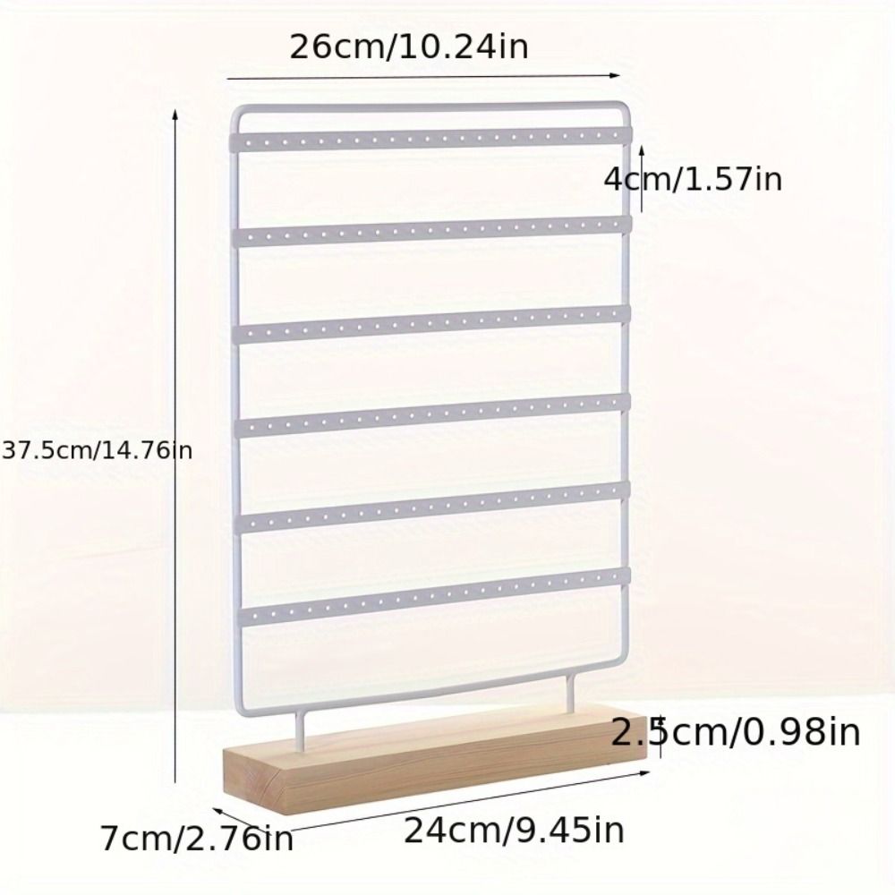 DIY Metal Earring Holder Large Capacity Ear Stud Rack Jewelry Display Stand  Room Decoration