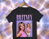 Футболка Britney Rap 90-х Винтажная Britney Футболка Britney Y2K Хип-Хоп Унисекс Футболка