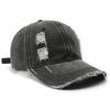 Women's washed and distressed solid-color baseball cap, suitable for outdoor activities, providing sun protection and shade