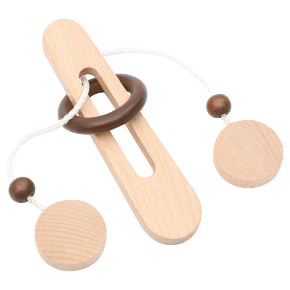 Lock Developmental Toys 3D Thinking Games Wooden Puzzle IQ Unlocking Toys Intelligent Unlock Toy