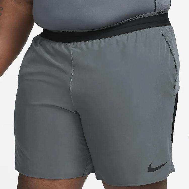Nike Dri-FIT Flex Rep Pro Collection Color Blocked Elastic Waist Casual Sports Shorts Men Shorts Iron-Gray DD1700-068