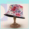 Spring Summer Floral Fisherman Cap With Sunshade And Ventilation For Casual Wear