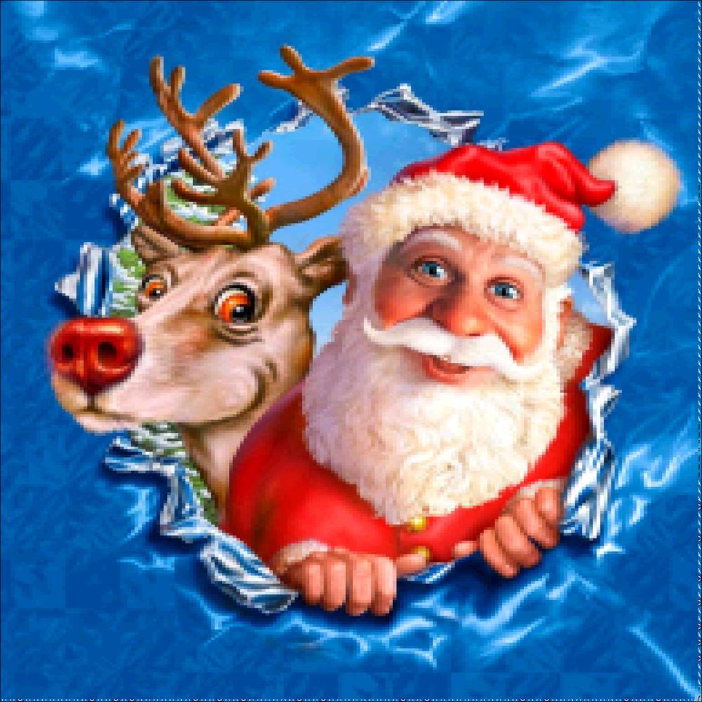 Плюшевый мишка Diy 5D Рождественская алмазная живопись животное Снеговик и старик Алмазная вышивка крестиком мозаичное украшение подарок