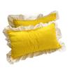 2PCS Soft Princess Pillowcase Candy Color Bedding Cover Cute Pillow Towel  Bedroom