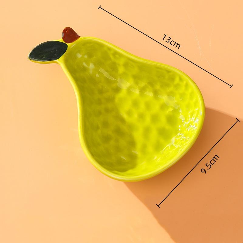 BRCartoon Fruit Platter Candy Bowl Porcelain Sauce Dish Orange Seasoning Appetizer Tableware Dipping Sauce Seasoning Small PlatesEY