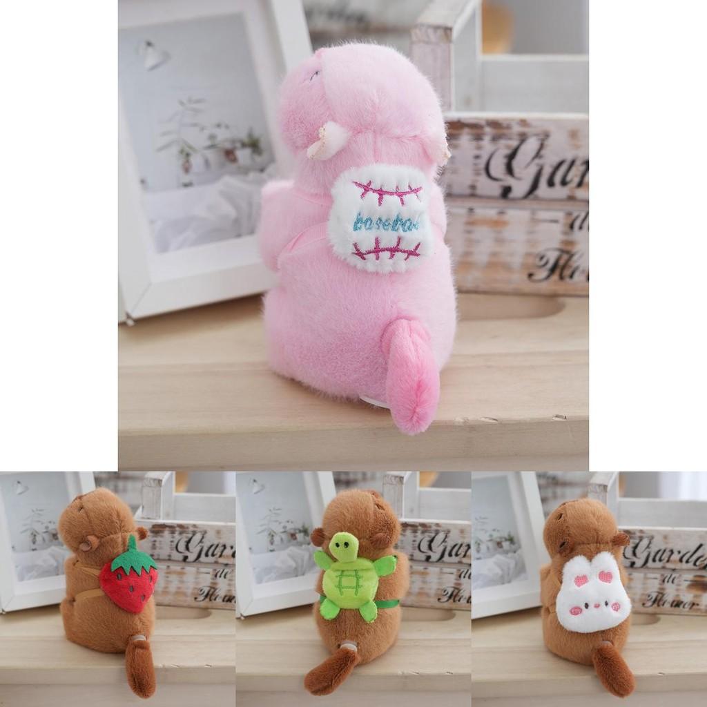 Милый Плюшевый Брелок Капибара Очаровательное Мягкое Животное Для Украшения Рюкзака Студентов