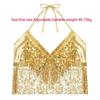 Tassel Belly Dance Bra Sequin Show Costumes Charming Performance Top  Women