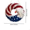 4 июля подвесной дверной знак венок украшение синий белый и красный цвет узор американского орла для