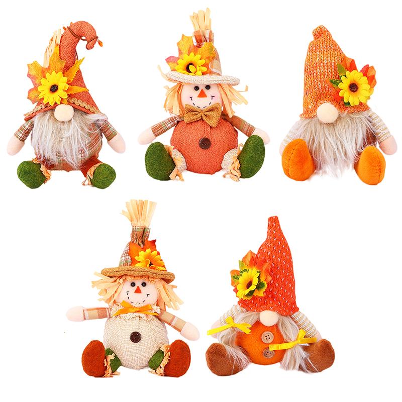 1PC Dolls Hanging Ornaments Doll Pendants Cute Fall Decor Country Style Sunflower Designs Home Decor 23x10cm