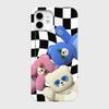 Роскошный Clmj Корейский цветной чехол-кошка для iPhone 17 16 15 14 13 12 11 Pro Max X XS XR Plus Air Глянцевая пленка Жесткий ПК-чехол