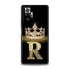 Чехол для телефона для Xiaomi Redmi Note 13 12 5G 9S 9 8 10 11 Pro 9T 13C 12C 10C 9C 9A 7 Pro Мягкий чехол Алмазная корона Буква 26 букв