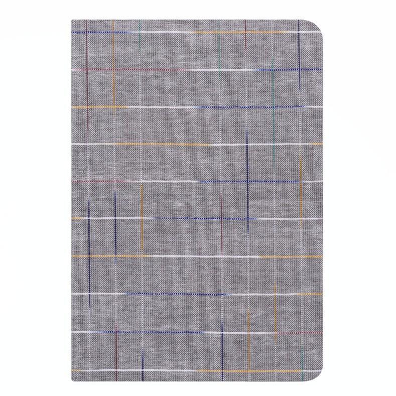 Custom A5 Fabric Printed Notebook 128 Sheets Sewing Bound Lined Blank Journal ODM Corporate Gift Eco Stationery