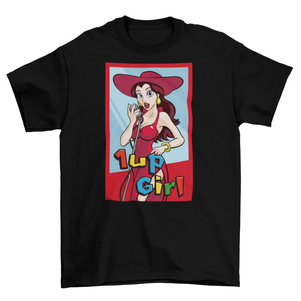Футболка Super Mario Odyssey Pauline Унисекс для взрослых Хлопок Размеры Nintendo 1-Up Girl