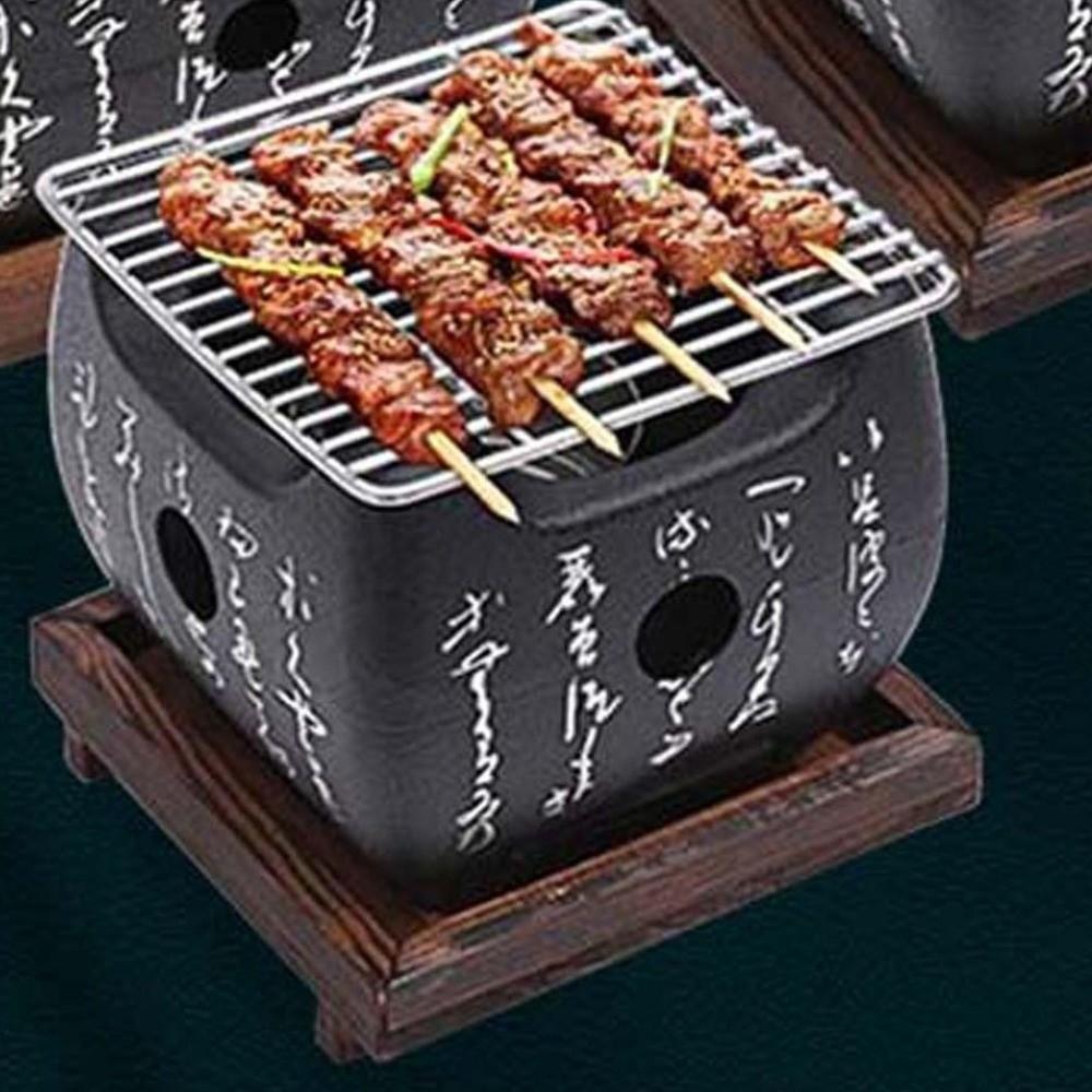 Алюминий Цинк Цинковый сплав Угольная плита Японский стиль Барбекю гриль Портативный угольный гриль Уличный