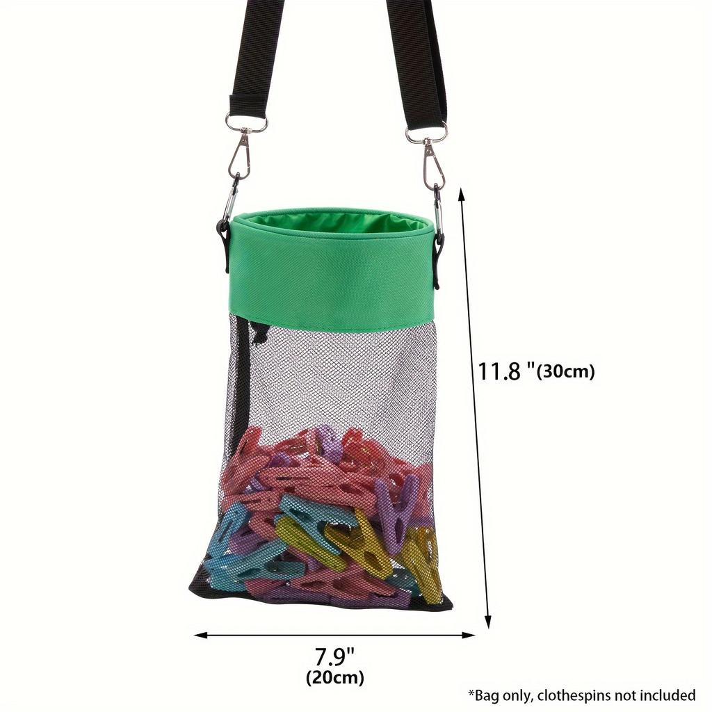 A clothespin storage bag, outdoor clothespin organizer bag, drawstring clothespin rack, bathroom laundry dormitory accessories
