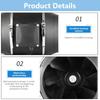 6" Plastic Ventilation Exhaust Fan Compact 150mm Plastic Ventilator Fan Simple Install for Improved Home Air Quality
