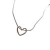 Modern Heart Pendant Necklace Stylish Chain Necklace Hollow Heart Neck Jewelry Suitable for Fashion Enthusiasts Present