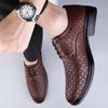 Genuine Leather Men's Shoes High End Quality Classic Style Formal Business Office Party Spring and Summer Adult Breathable Shoes