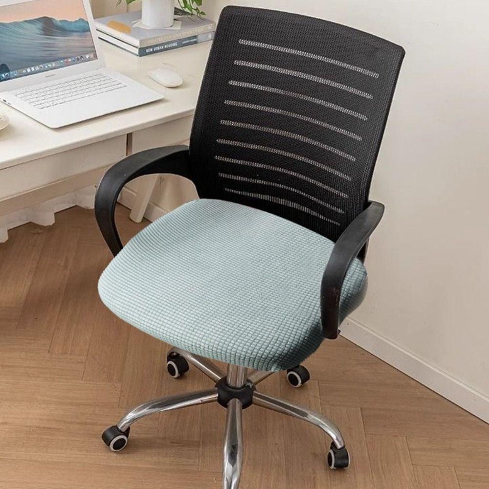 Утолщенные чехлы на сиденье офисного кресла, бархатный чехол на кресло, модный пылезащитный чехол для кресла