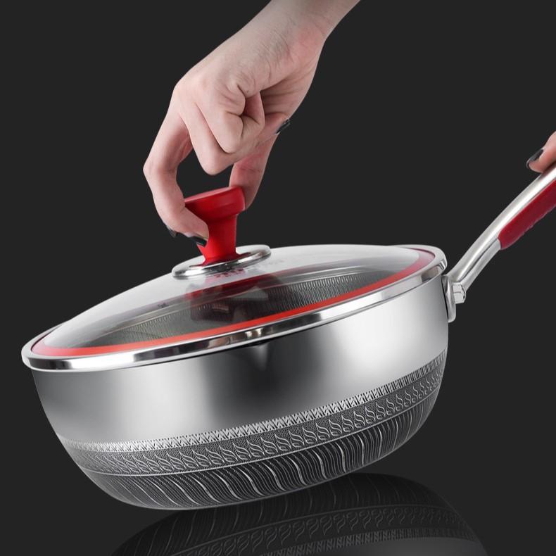 316 Stainless Steel Milk Pot Hot Small Thickened Instant Noodles Boiled Milk Mini Pot Household Soup Pot Induction Cooker