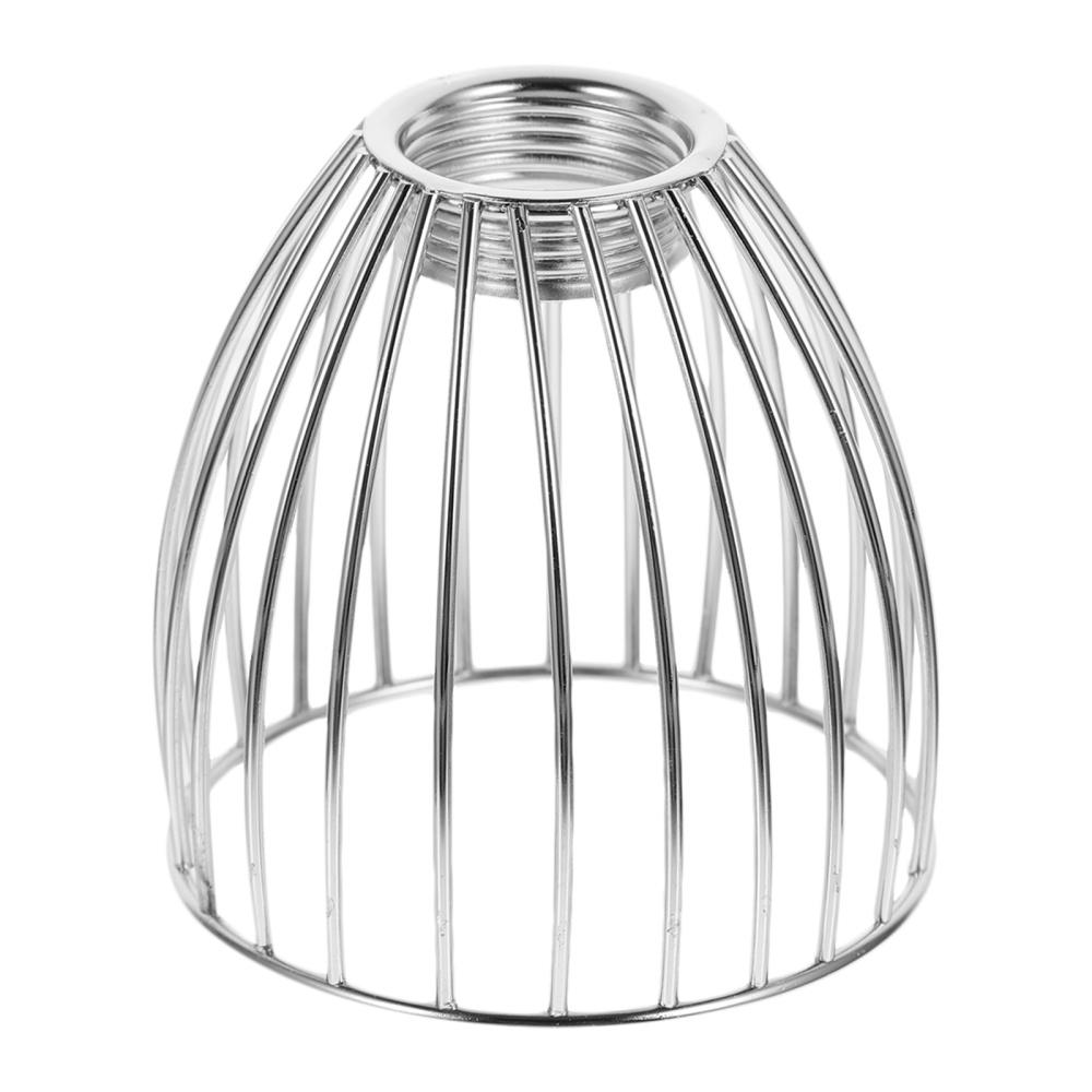 New Elegant Metal Cage Pendant Lamp Shade Guard with Beautiful Hanging Cord for Ceiling Fan Fixtures - Small Clip Wire Lantern S