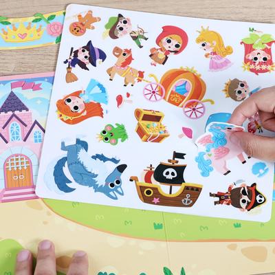 Многоразовые детские наклейки для Busy Book Творческая DIY игрушка Прочные и портативные для обучения и образования Тематические подарки на день рождения