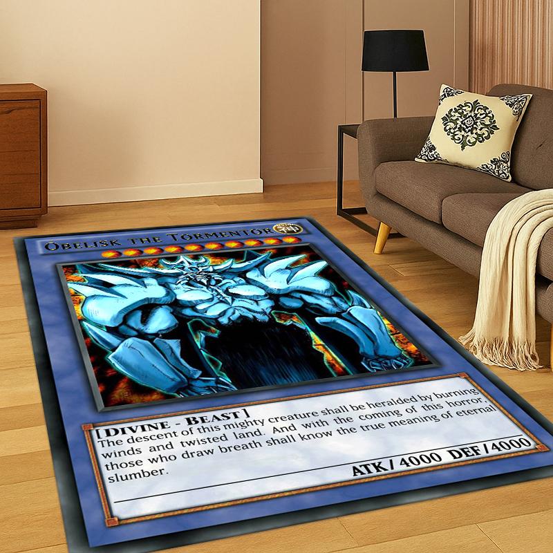 Аниме Yu-Gi-Oh Карта Монстра Мультяшный Ковер Коврик для Спальни Гостиной Дивана Прихожей Декор Дома, Детский Игровой Ковер Нескользящий Подарок