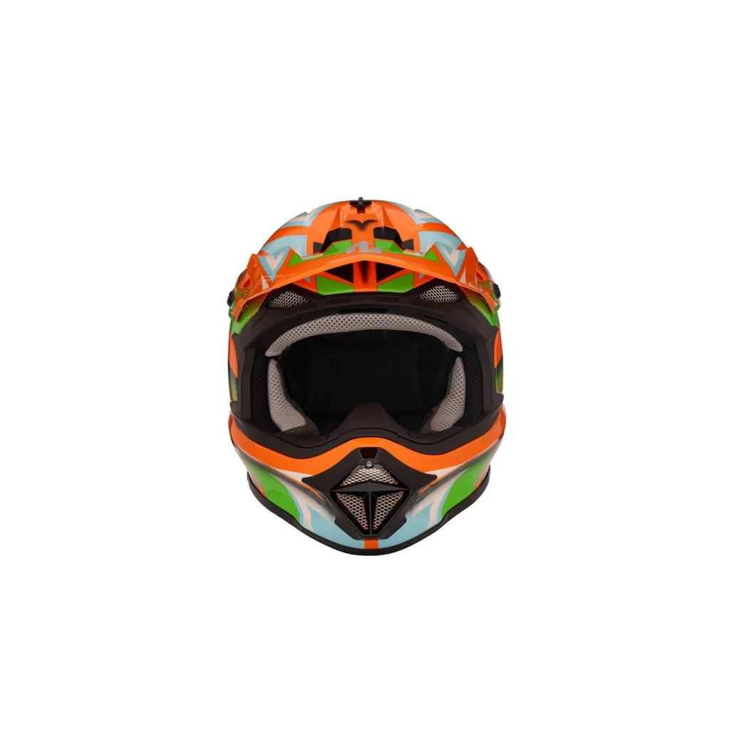 ZEALOT Mud Jumper 2 Helmet Graphic M Size Off-Road Off-Road Orange/Blue 57-58cm MJ0016/M
