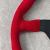14Inch Universal Racing Montecarlo Sports Steering Wheel Red Suede JDM Car Steering Wheel PC-ST51