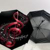 1PC Music Note Umbrella-8-Rib Reinforced, Automatic Open, Lightweight & Durable, Cute Fashion Accessory for Outdoor-T384