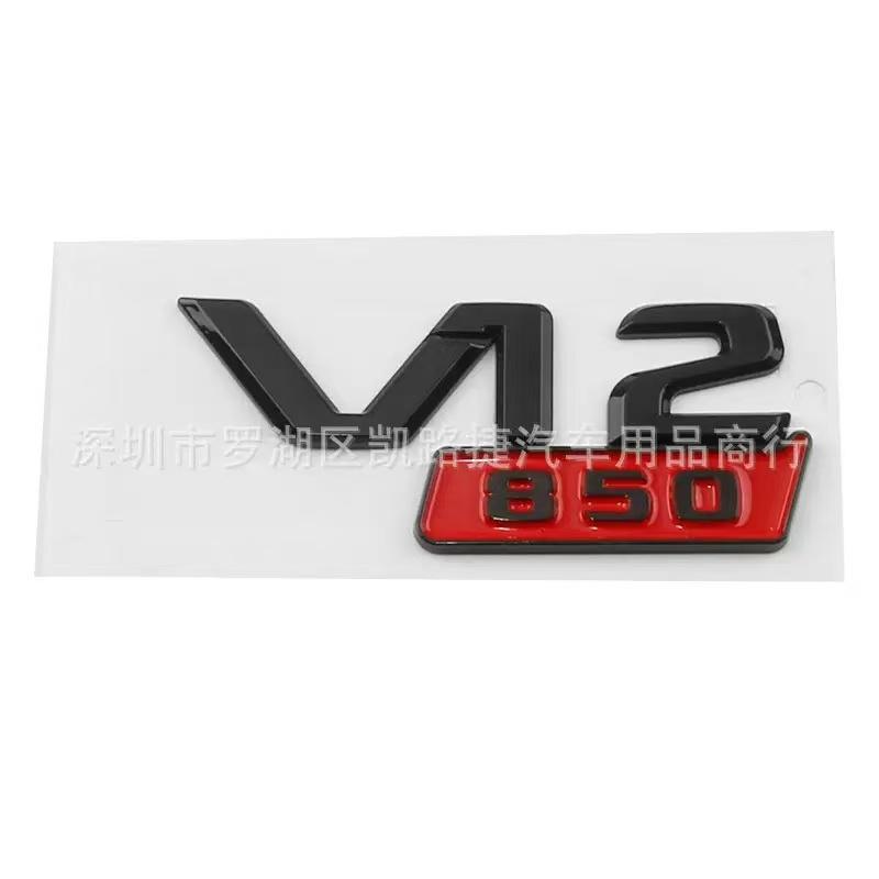 ABS Car Rear Trunk Badge Sticker Body Side Emblem for V12 700 800 850 900 W213 W210 W207 W205 CLK CLA GLC GLS ML