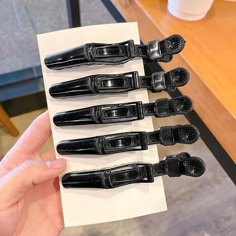 5 шт. цветные заколки для волос из кожи аллигатора, зажимы для парикмахерских, профессиональные заколки для волос в салонах, заколки из кожи крокодила, парикмахерские аксессуары