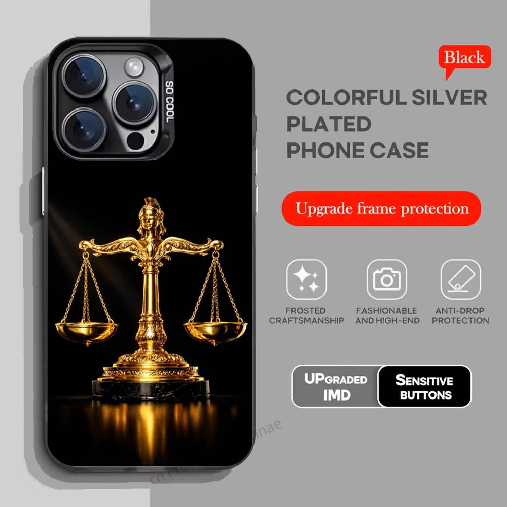Law Lawyer Judge Justice phone Case for iPhone 17 11 12 Pro Max Plus Mini Air SE 16e 14 15 16 13 Soft Shell
