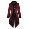 Medieval Retro Men's Jacket Steampunk Gothic Tailcoat Trench Coat Victorian Men Clothing Uniform Halloween Costume