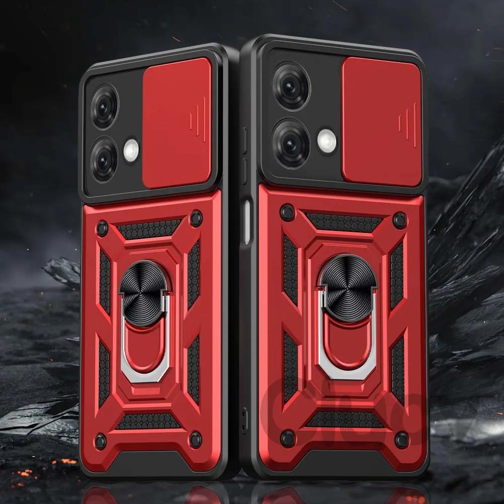 Бронированный чехол для Motorola Mote G86 G56 G15 G05 G85 G75 G55 G35 edge 60 Fusion 60 Pro 60 Stylus 5G с кольцом-держателем и защитой объектива