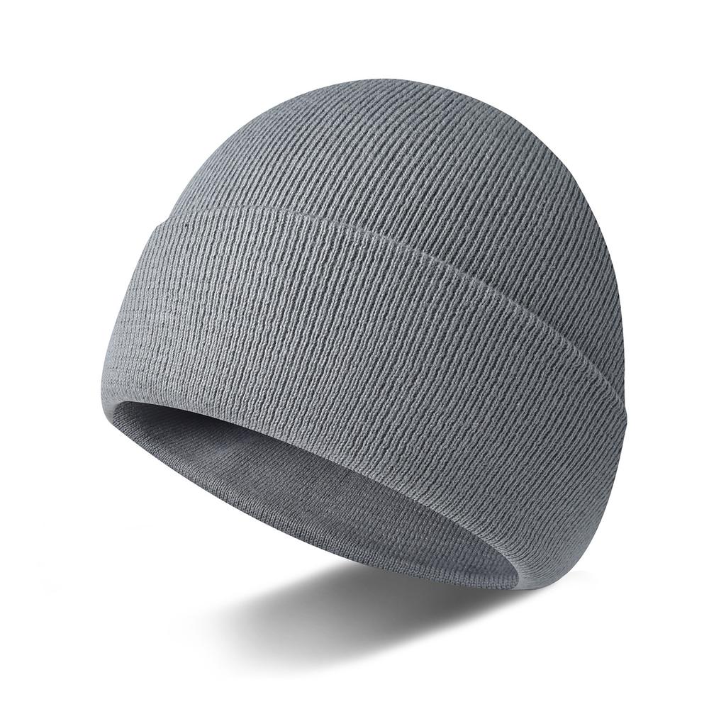 New 100% Pure Cotton Knitted Hat, Men's and Women's Autumn and Winter Versatile Wool Hat, Bag Head Warm and Cold Hat