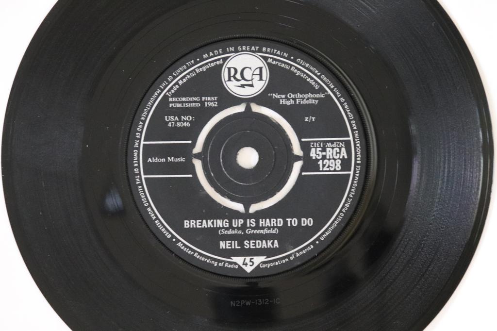 7-дюймовая пластинка NEIL SEDAKA - Breaking Up Is Hard To Do / Как долго 45RCA1298 RCA 1962 UK Rock Б/у
