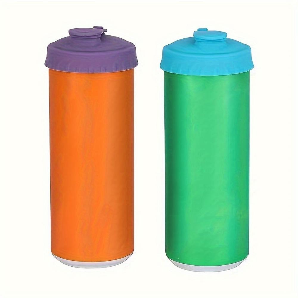 6 шт. разноцветных силиконовых крышек для банок с газировкой, 2,5-дюймовые многоразовые герметичные крышки для стандартных банок с газировкой/пивом, герметичные крышки для свежести напитков на открытом воздухе