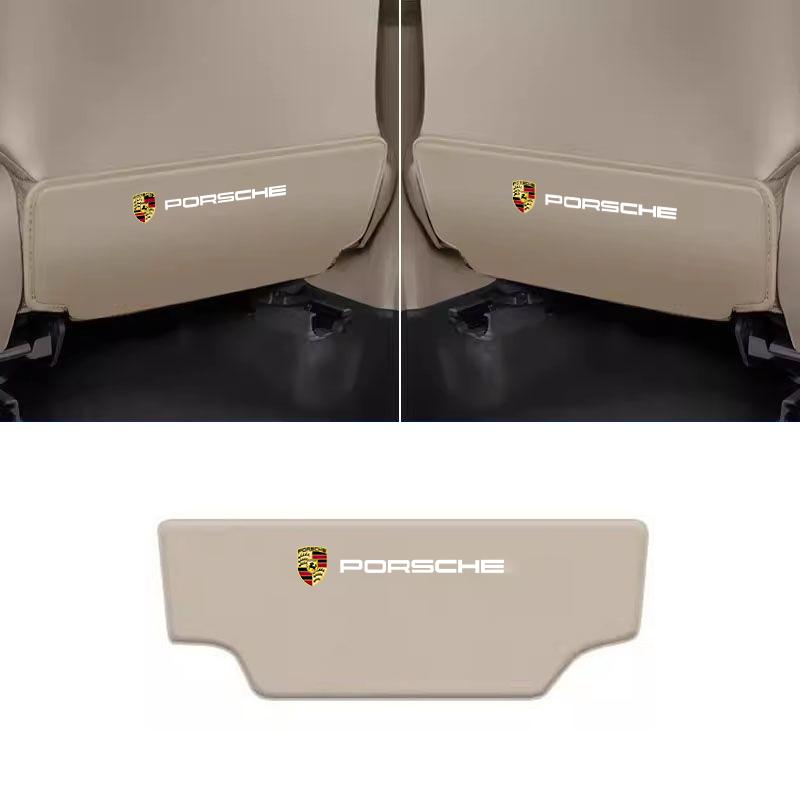 AAV1 Car Seat Back Protector Mat Prevent Dirty Anti Kick Pad for Porsche 718 Cayenne Panamera 911 Macan Taycan Cayman Boxster Sticker