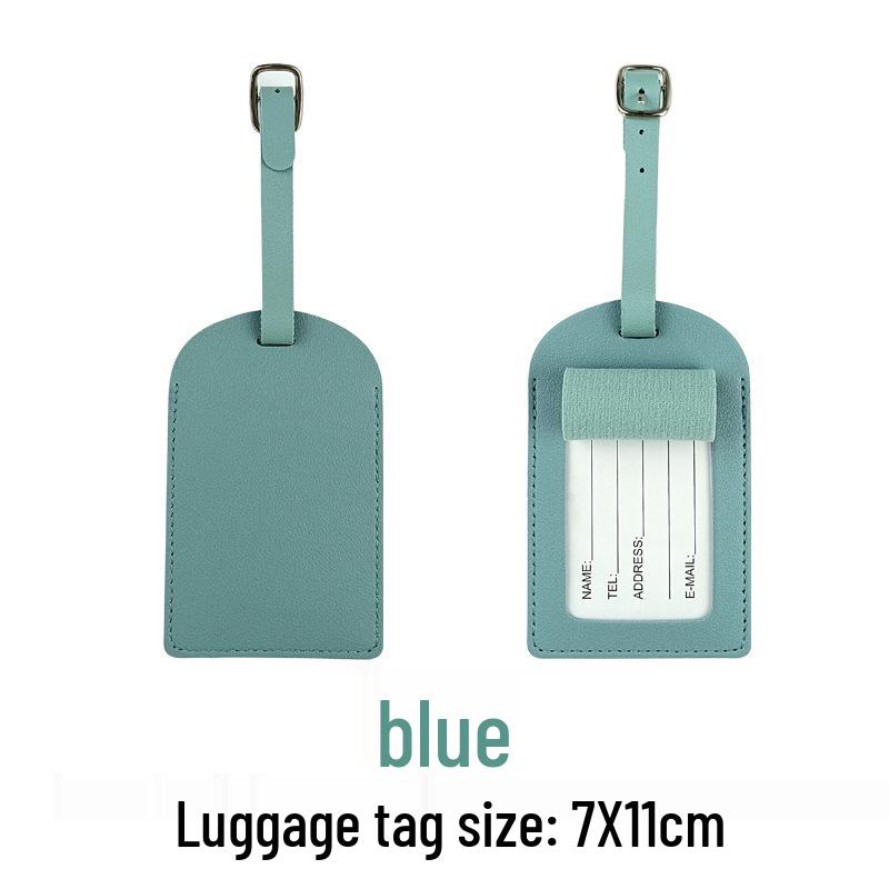 Набор из настраиваемой обложки для паспорта из ПУ кожи и багажной бирки с бумажной карточкой