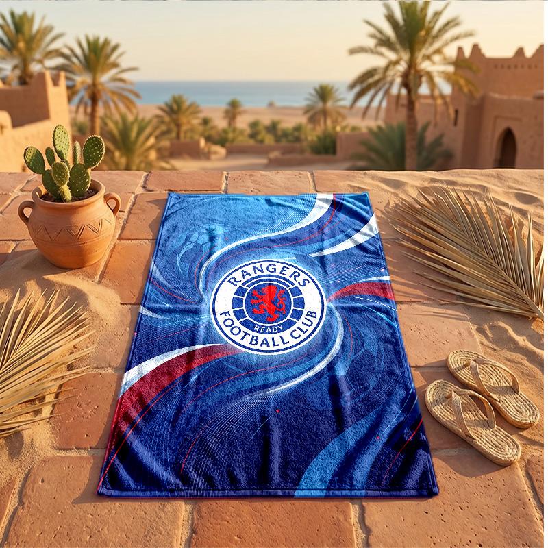 Полотенце для пляжа из микрофибры Rangers FC, быстросохнущее, впитывающее, большое, для пляжа, плавания, путешествий