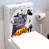 Halloween Toilet Sticker Tombstone Pumpkin Ghost Bat Spider I Like It Spooky Self-adhesive Waterproof PVC Wall Art Decoration Decal Party Supplies