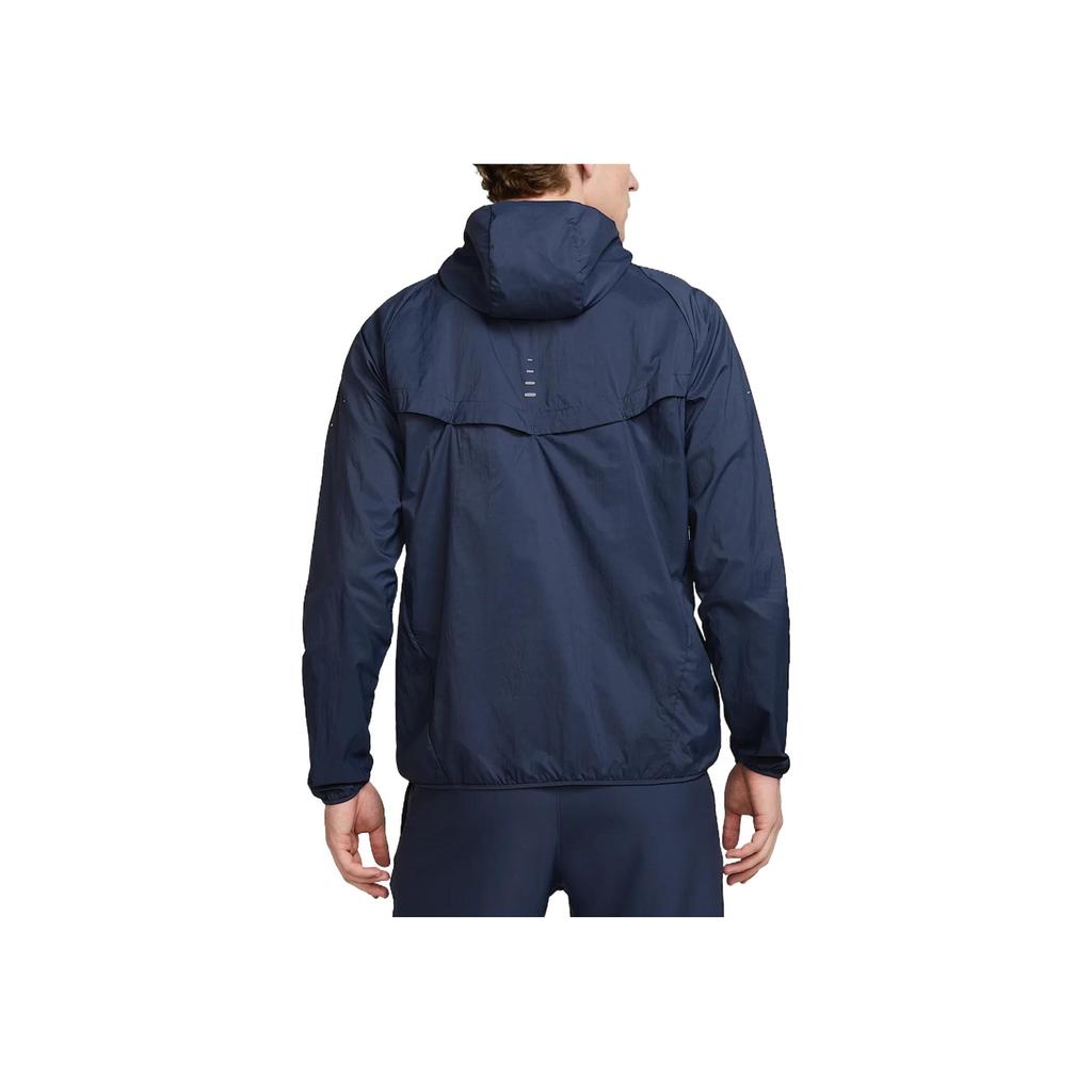 Nike SS25 Куртка для бега Stride с логотипом, защита от УФ, водонепроницаемая, повседневная, мужская, Цвет: Грозово-синий HV4548-437